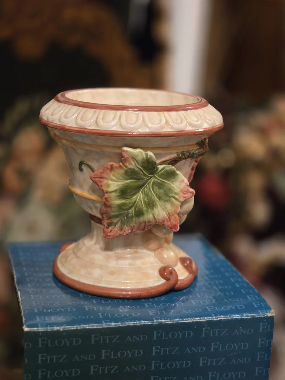 Fitz and Floyd Classics Venetian Romance Medium Candleholder Pillar 5in Tall NIB